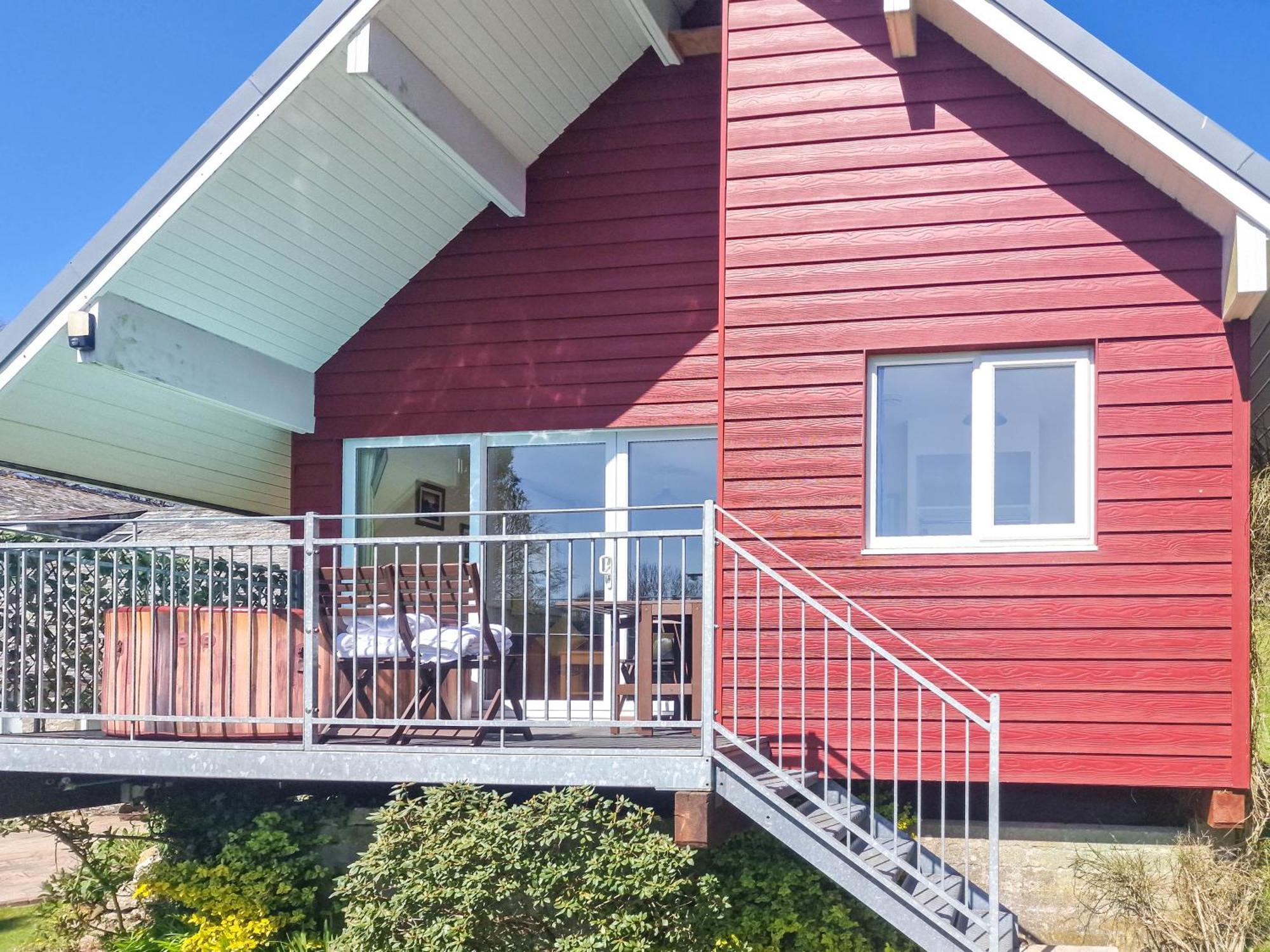 Ta Mill Cottages & Lodges - Meadowview Chalet 1 朗斯顿 外观 照片